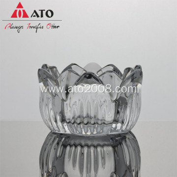 Flower Candle Holder Crystal Glass Candle Holder mug